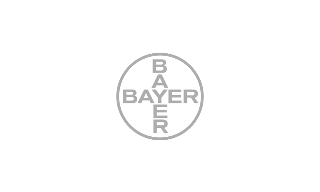 A black and white picture of bayer logo