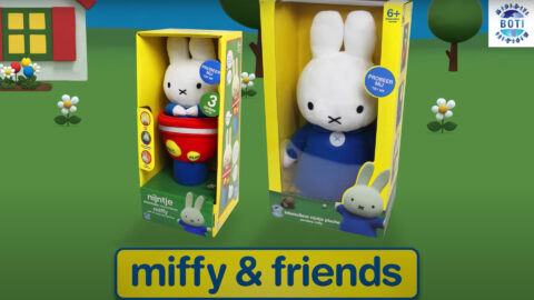 A miffy and friends toy in a box